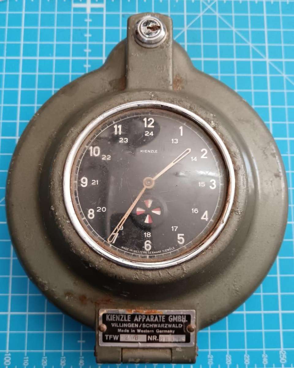 Vintage West Germany Kienzle Apparate GMBH Car & Plane Tachometer - No Key