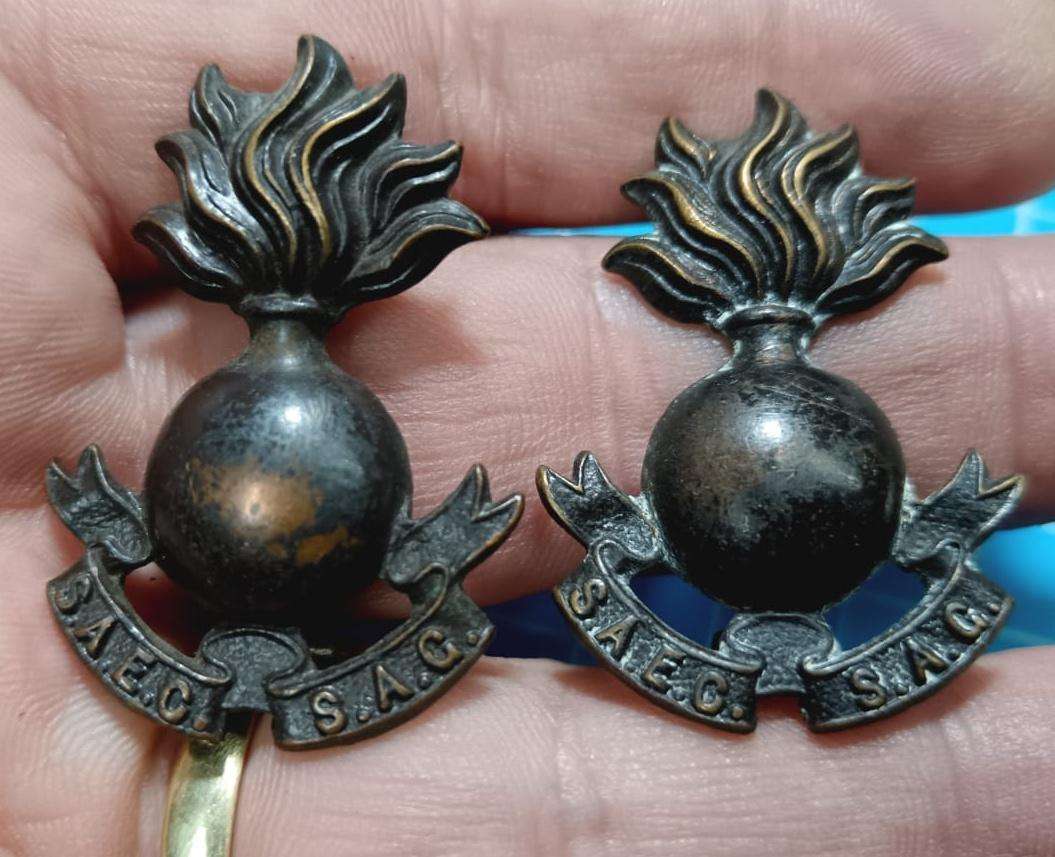 SADF - Engineers Corps Collars