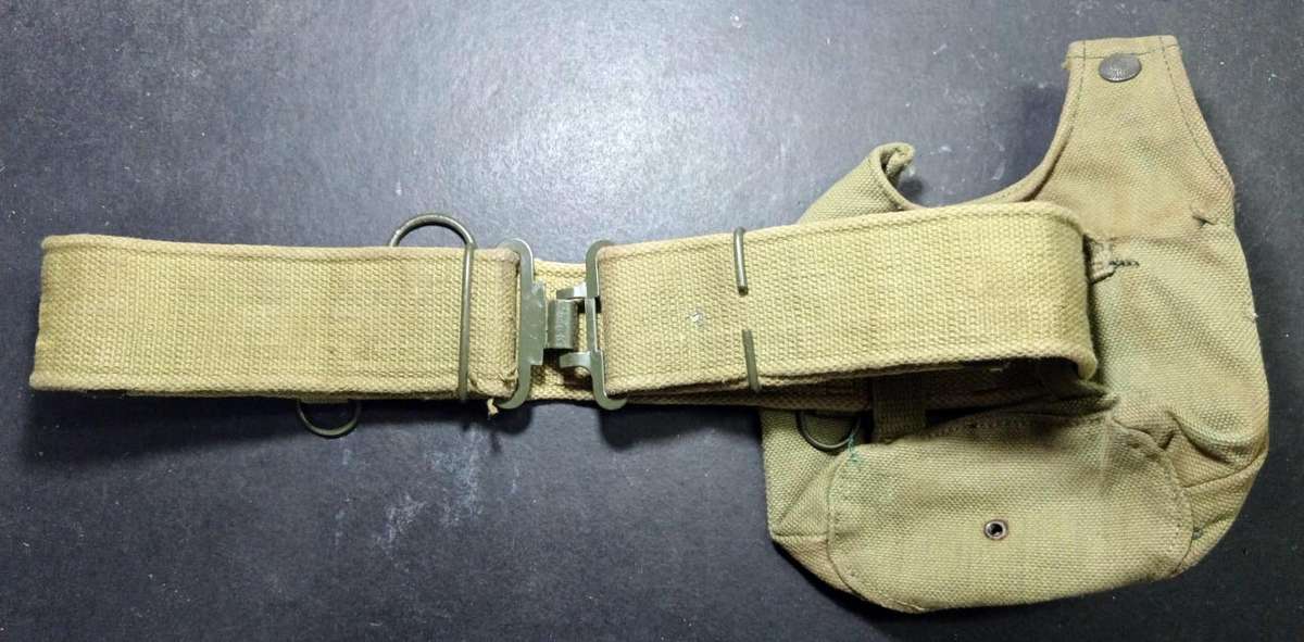 Rhodesia - Webbing Belt and Water Bottle Canvas Pouch - Top Condition