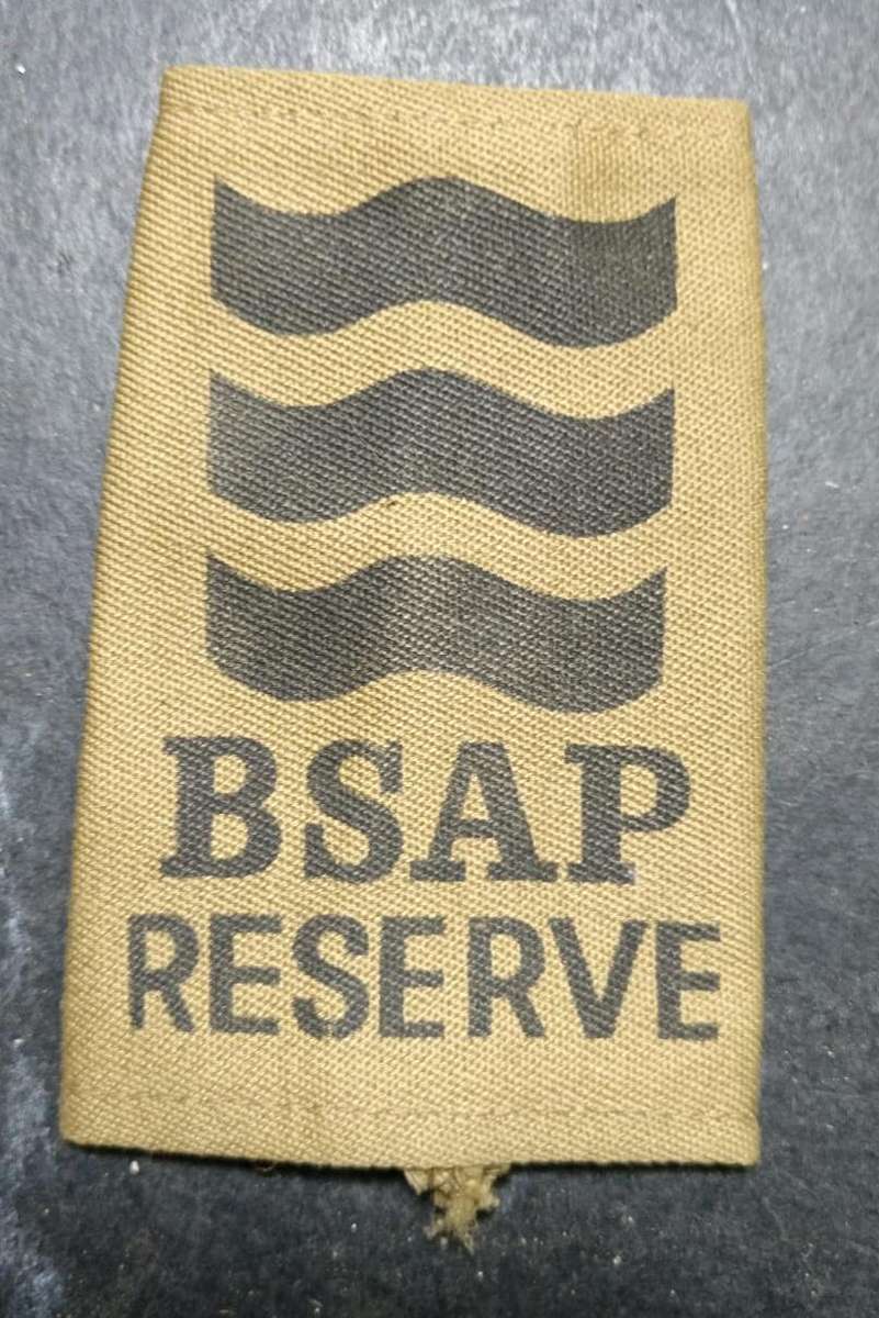 Rhodesia BSAP A Reserve Section Leader Rank Epaulette Badge