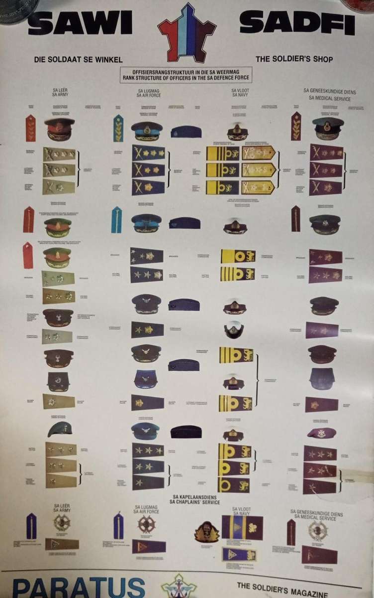 SAWI/SADFI Insignia Poster ( Great Reference )