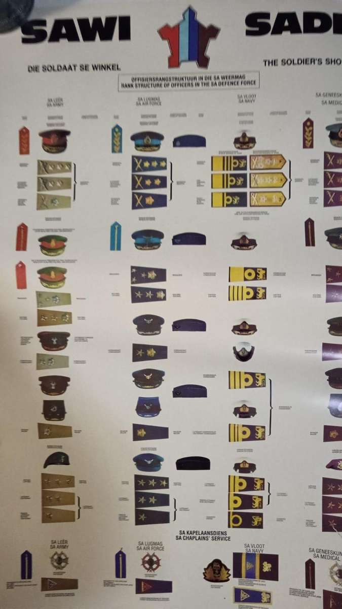 SAWI/SADFI Insignia Poster ( Great Reference )