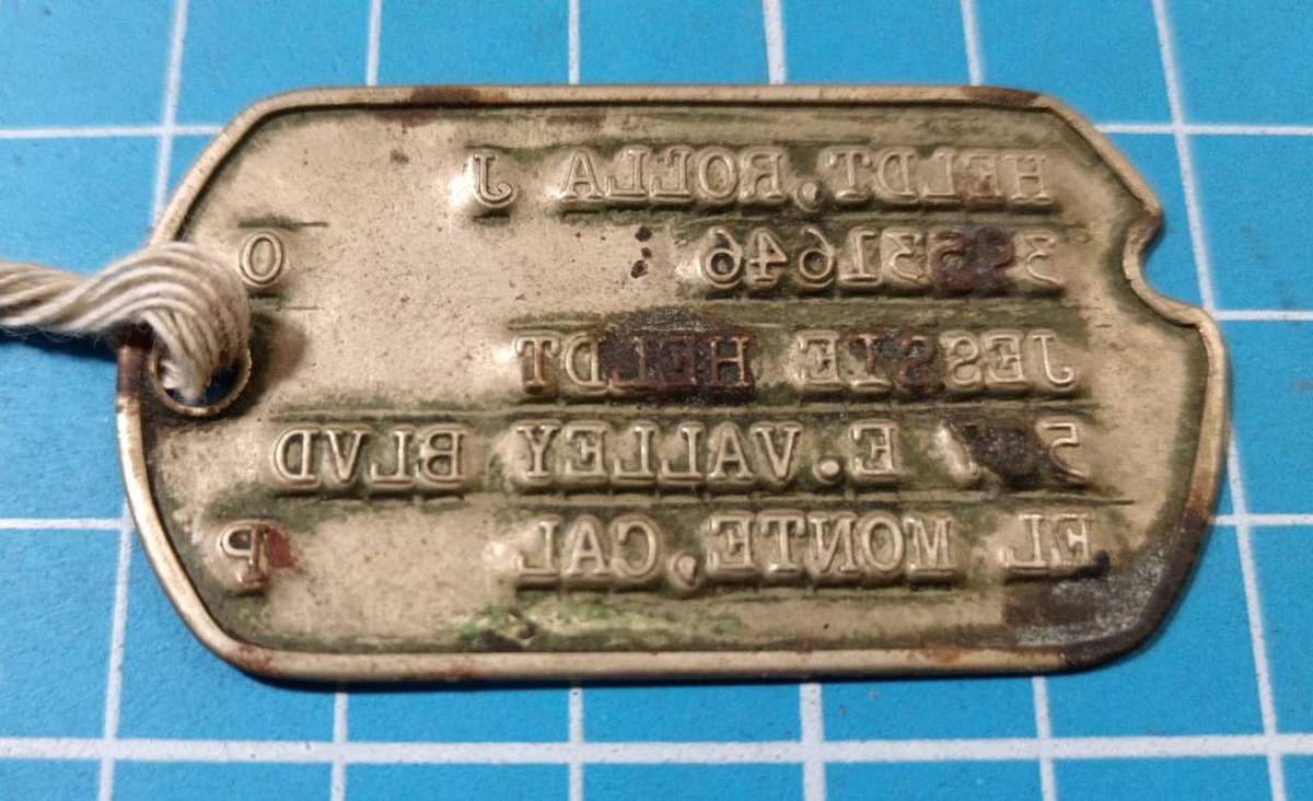 Vintage United States Army "Dog" Tag