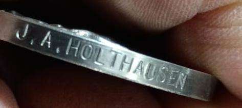 Full Size Rhodesian General Service Medal:PR93765 CPL J.A.Holthausen