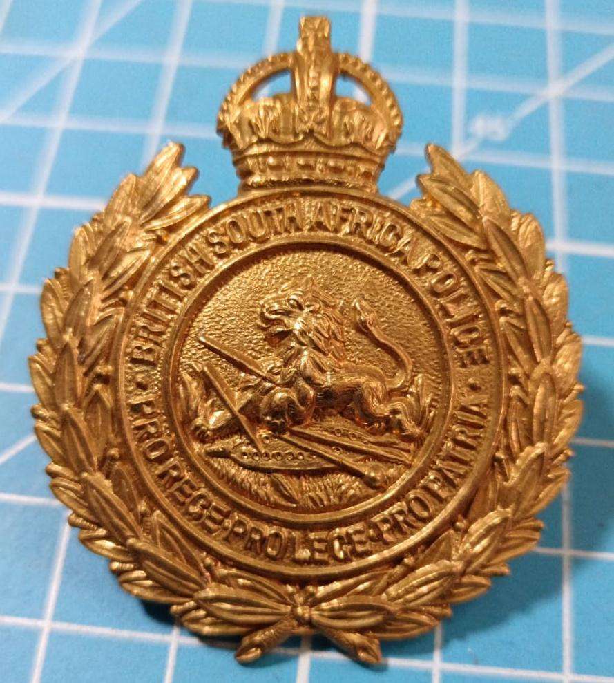 International - Rhodesian British South Afrcan Police Cap Badge