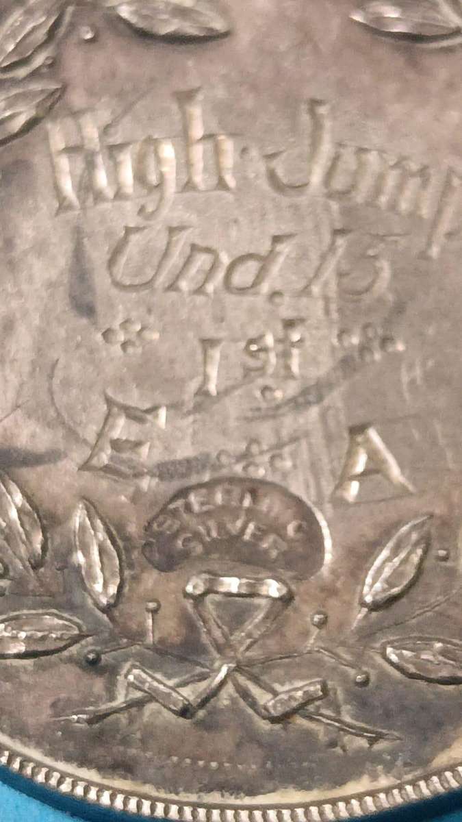 Pair of Vintage Sterling Silver Medals - One Sterling