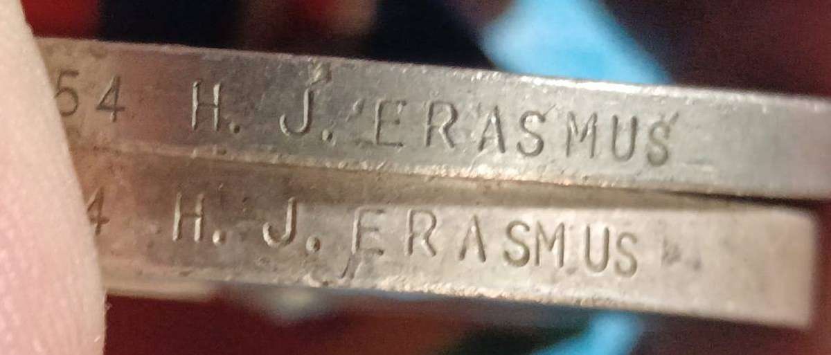 Full Size World War Two Pair with Silver Africa Star :H.J.Erasmus