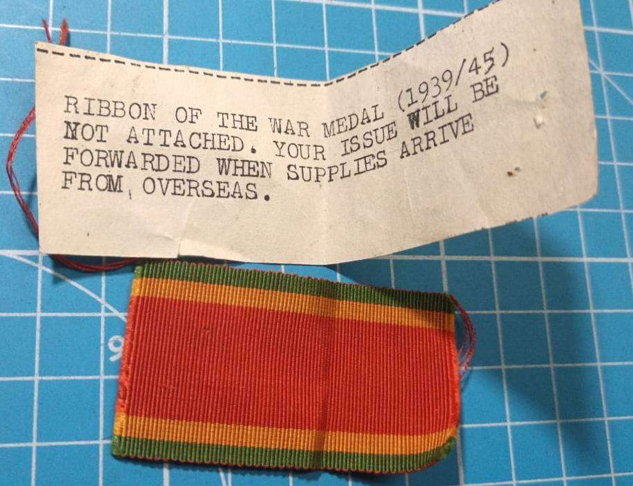 Full Size WW2 Africa Service Medal Ribbon