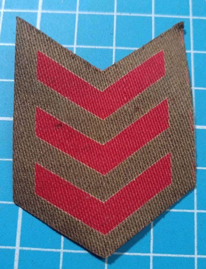 WW2 Printed Army Service Stripes 3 Year's