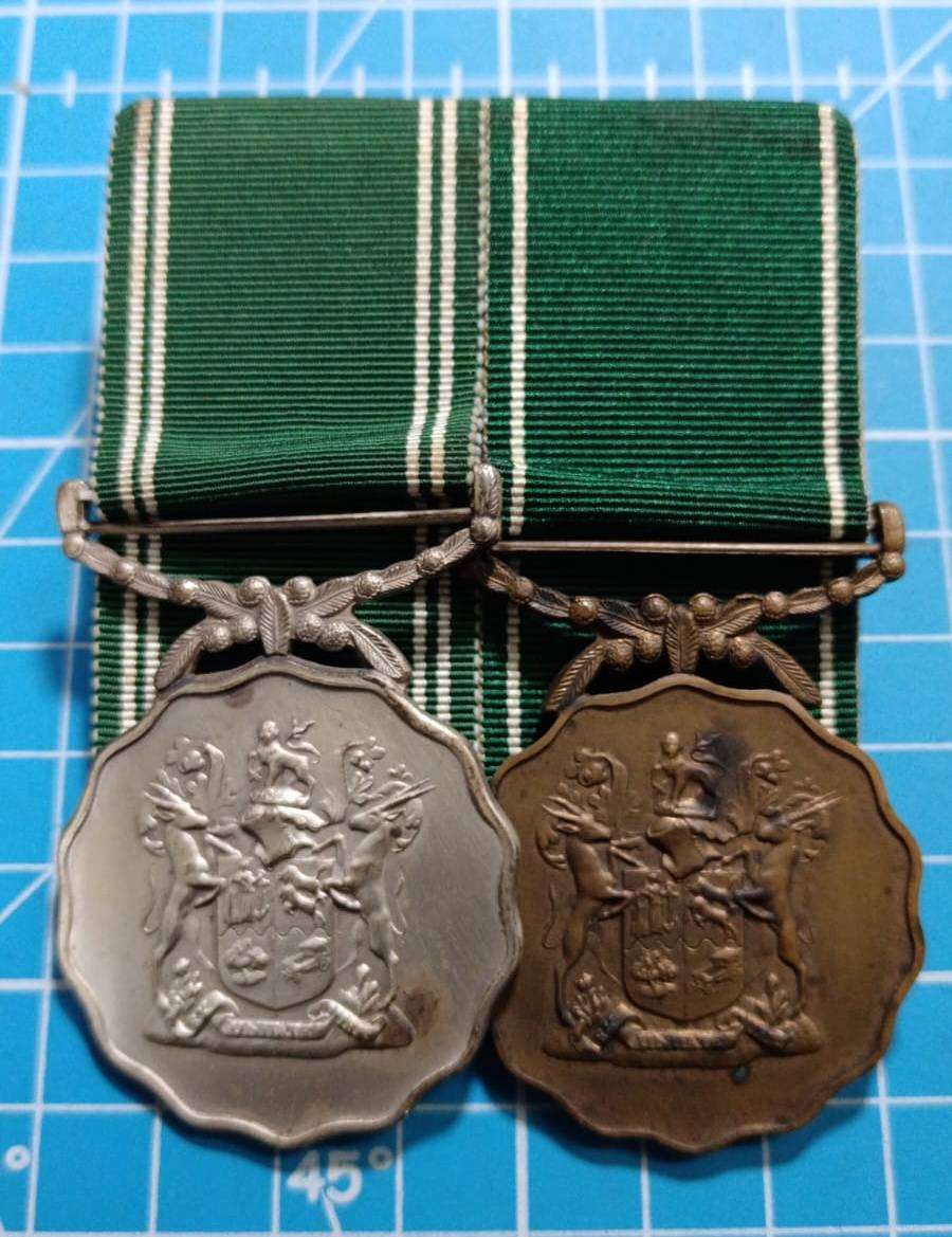 SADF - Full Size Good Service Medal Pair