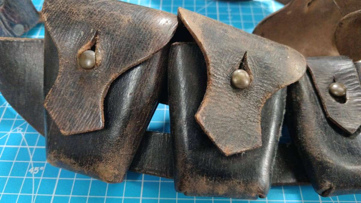 British Army 1903 Pattern MK2 50 Round Leather Bandolier