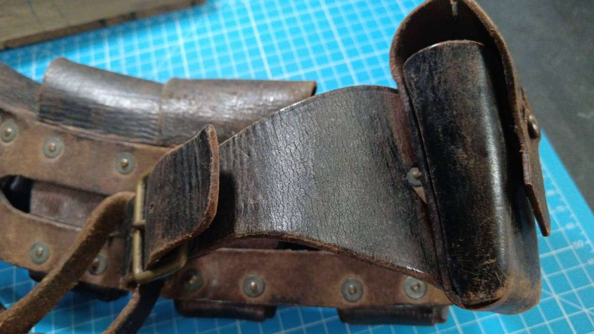 British Army 1903 Pattern MK2 50 Round Leather Bandolier