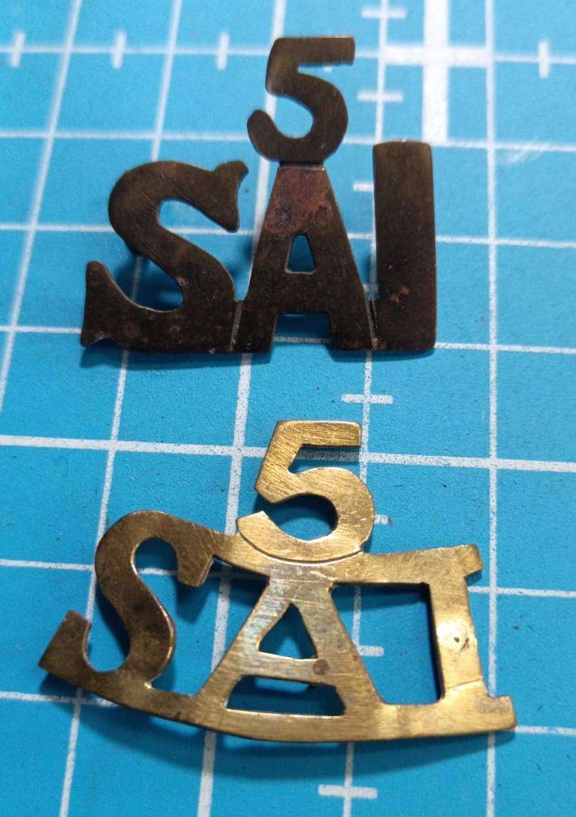 SADF - 5 SA Infantry Shoulder Titles