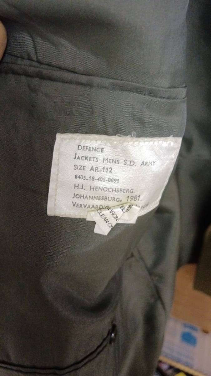 SADF - Van Dyk Step out Tunic with Insignia