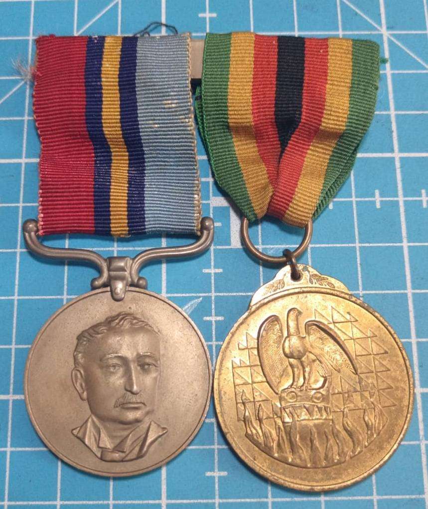 Rhodesia - Full Size GSM with Zimbabwe Independance Medal:7401 P/O J.Driver