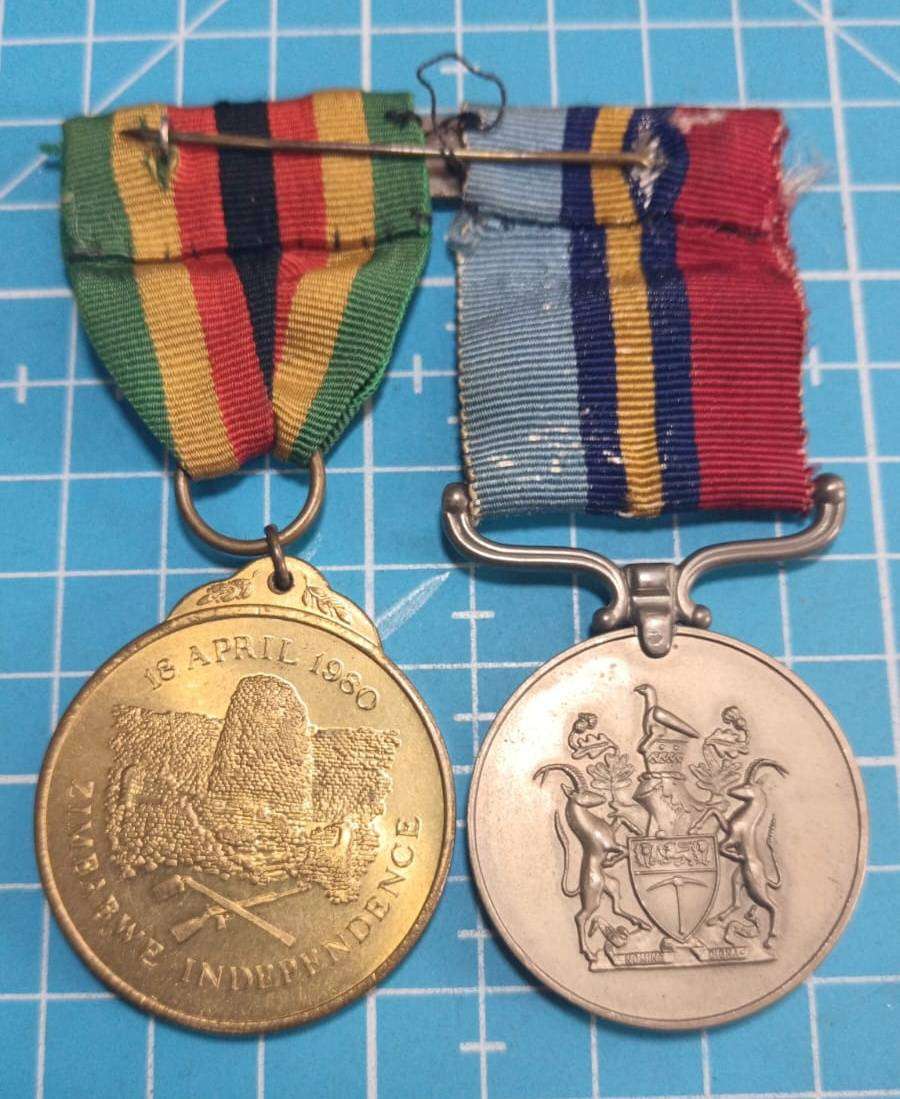 Rhodesia - Full Size GSM with Zimbabwe Independance Medal:7401 P/O J.Driver