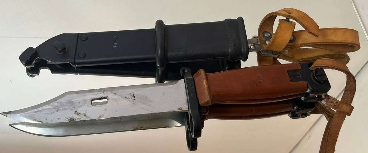 Soviet Russian Polish Type II 6H4 Bayonet & Scabbard