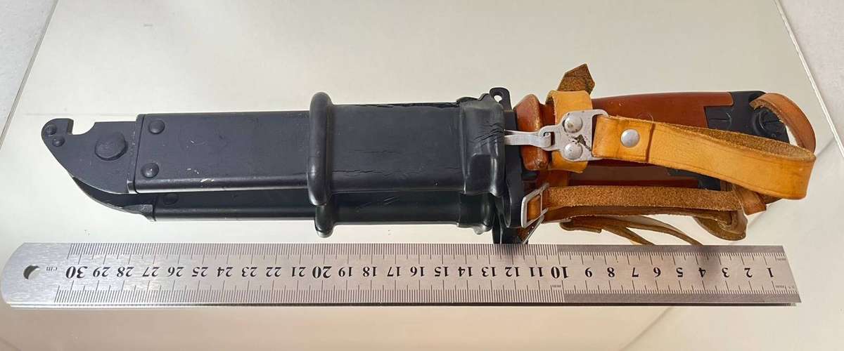 Soviet Russian Polish Type II 6H4 Bayonet & Scabbard