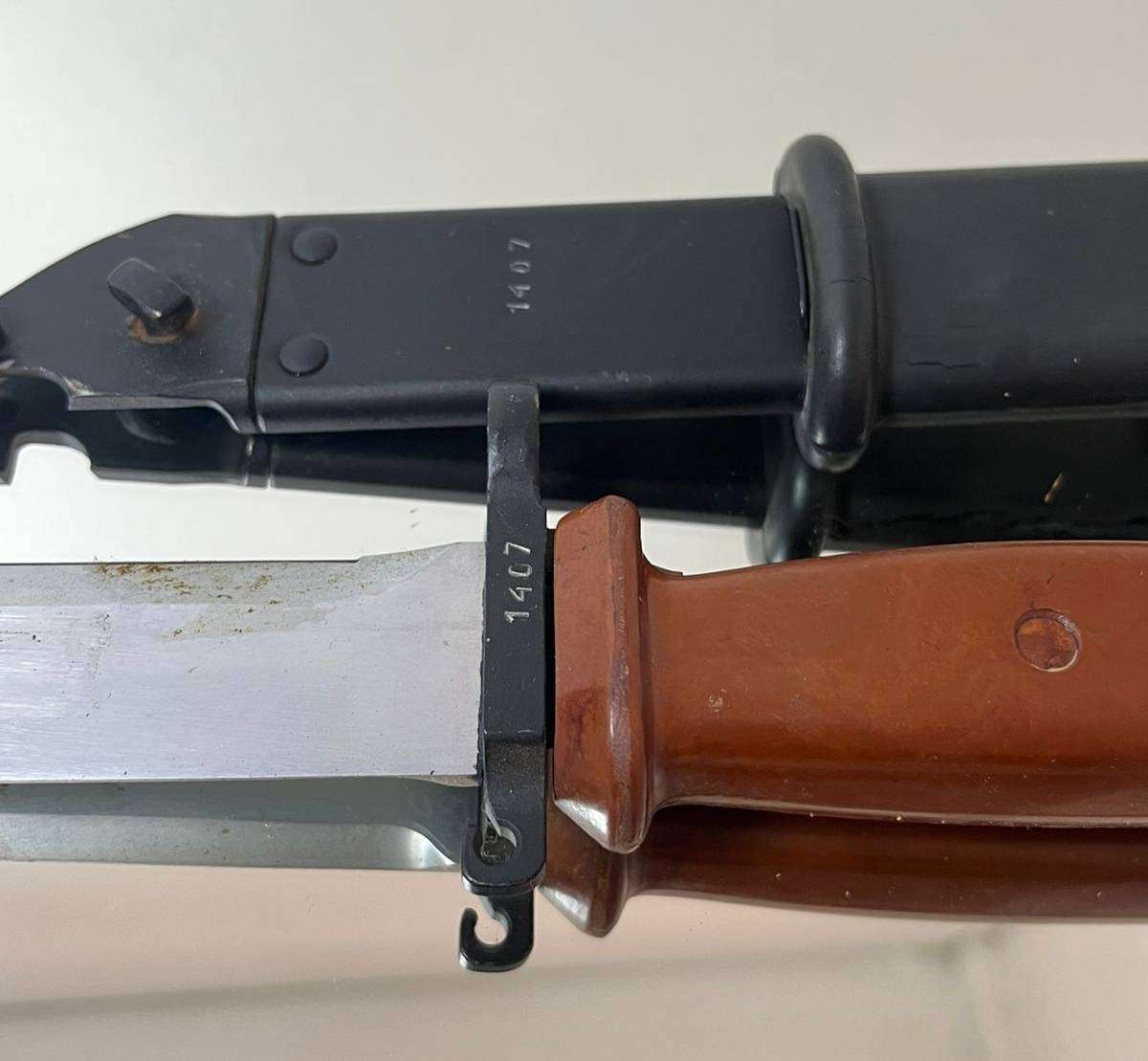 Soviet Russian Polish Type II 6H4 Bayonet & Scabbard