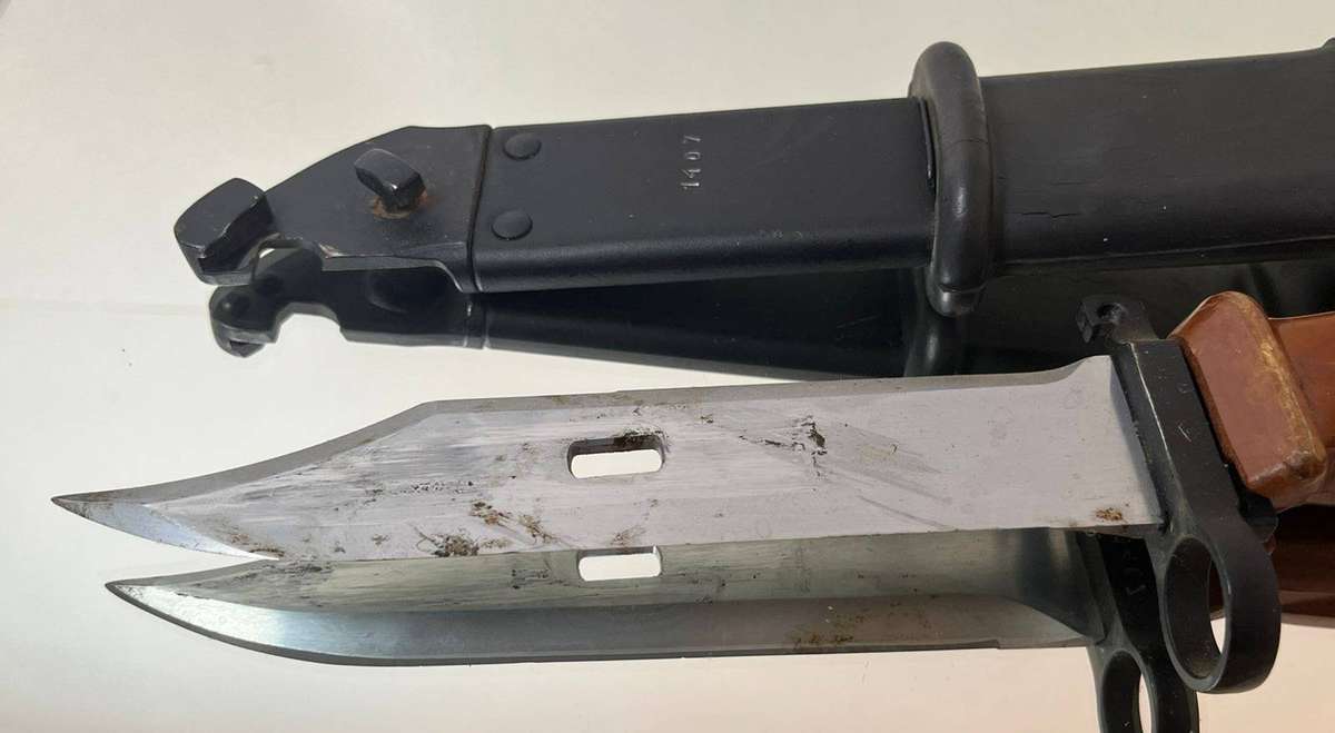 Soviet Russian Polish Type II 6H4 Bayonet & Scabbard