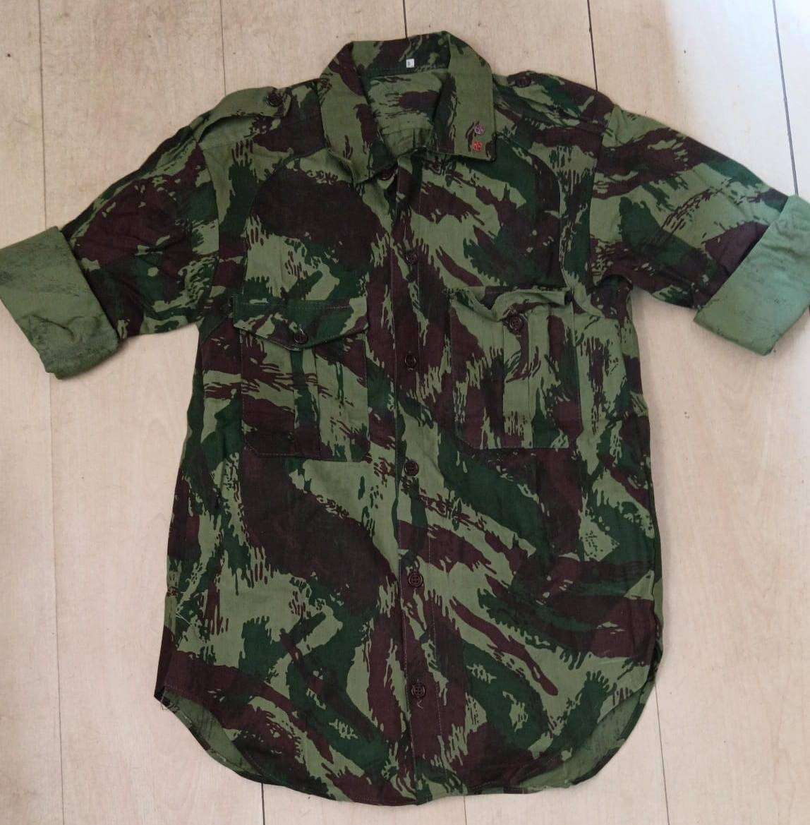 Border War Period - Portuguese Lizzard Shirt ( Top Condition )