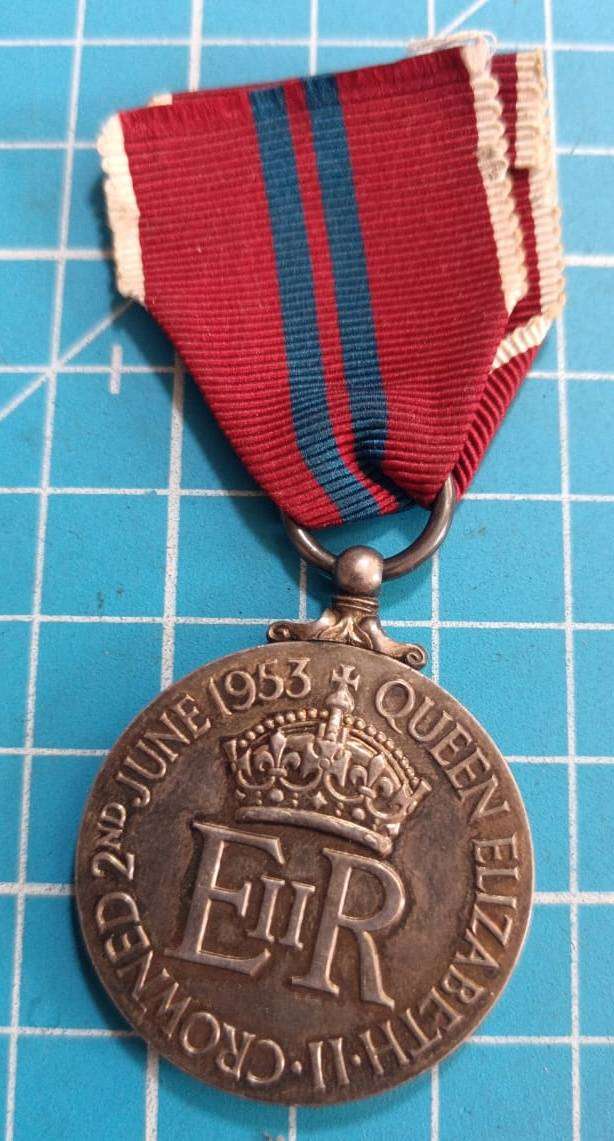 1953 - Full Size Queen Elizabeth Cornonation Medal in Sterling Silver