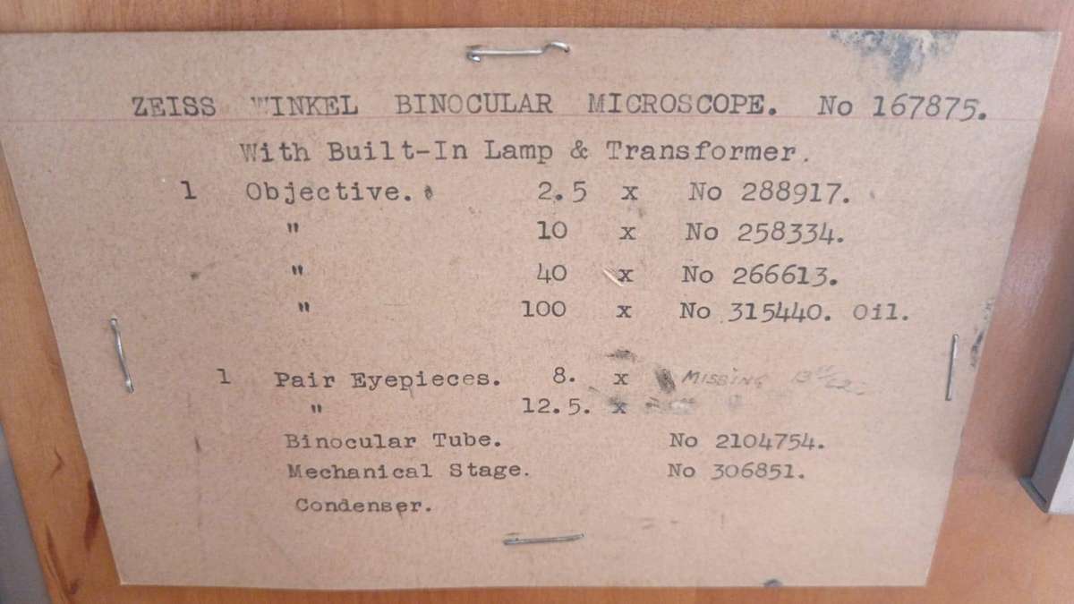 Boxed Microscope by Zeiss Winkelin Original Box