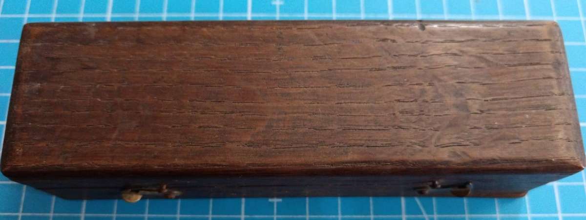 Antique Cased Brass Spirit Level - Dated Christmas 1946 ( German )