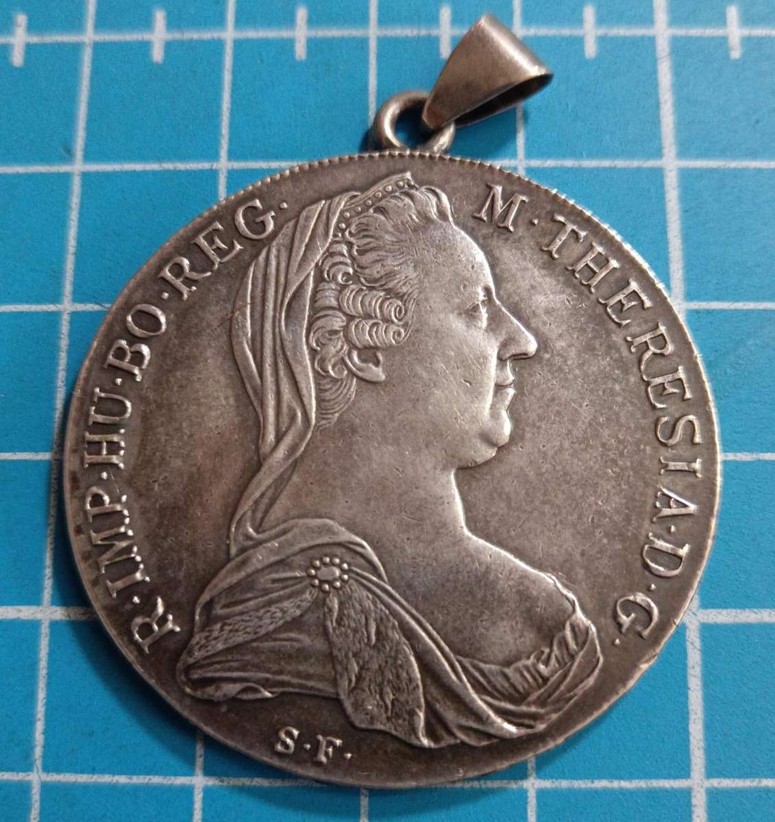 Austria - 1780 Theresa Thaler in .835 Silver - Mounted