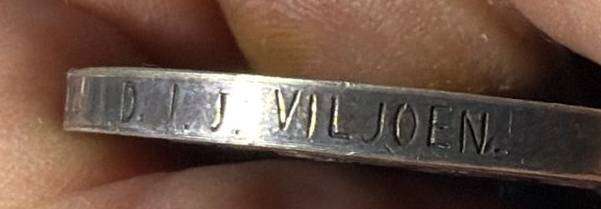 Special Group -Full Size ABO ( LUIT en ADJ ) Viljoen with WW2 Africa Service and Police Long Service