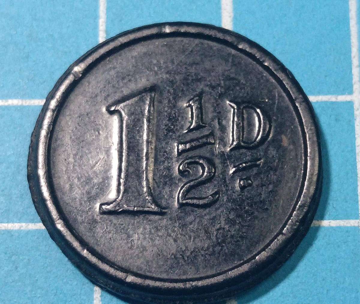 Johannesburg Tramway 1 1/2 penny token