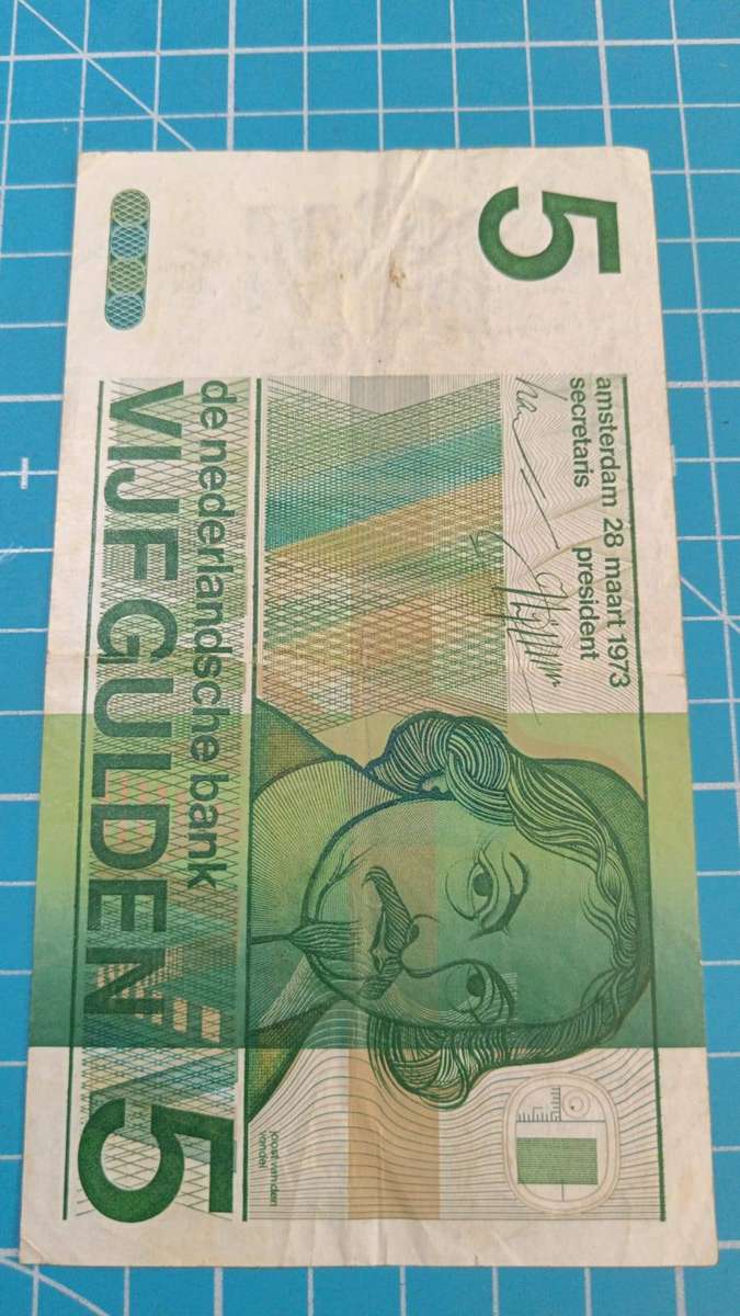 Netherlands 5 gulden note - R1 start!!!!!!!