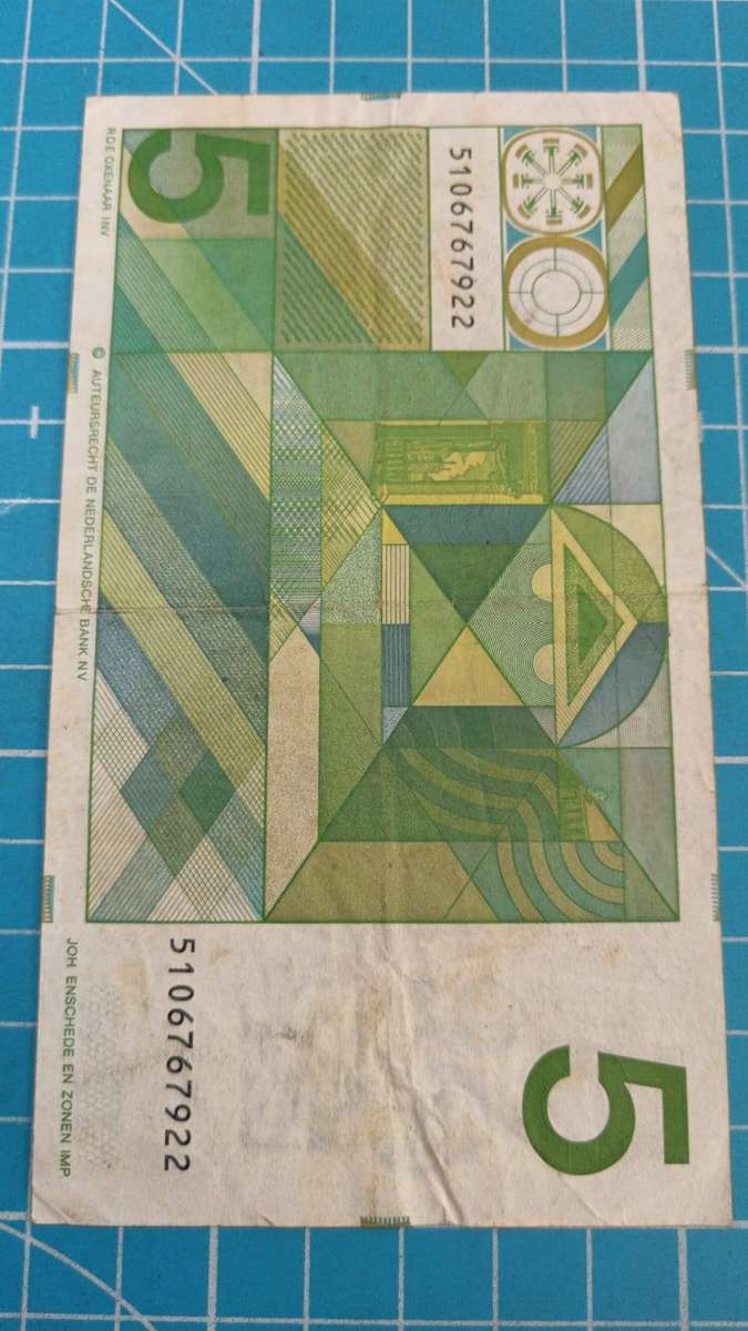 Netherlands 5 gulden note - R1 start!!!!!!!