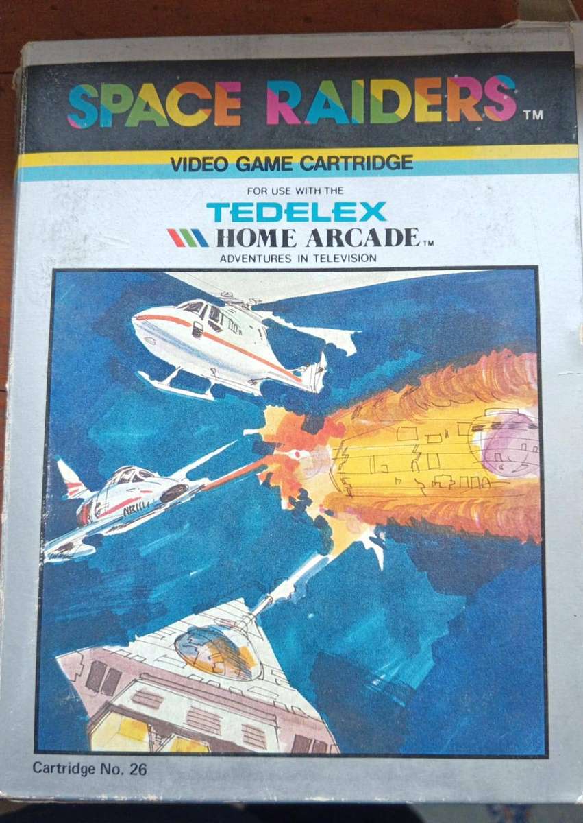 vintage tedelex home arcade, box and 8 games included