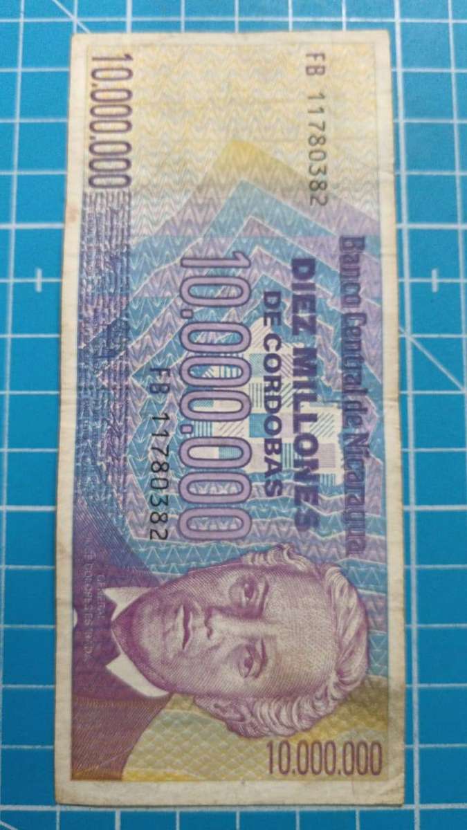 nicaracua 10000000 cordobas