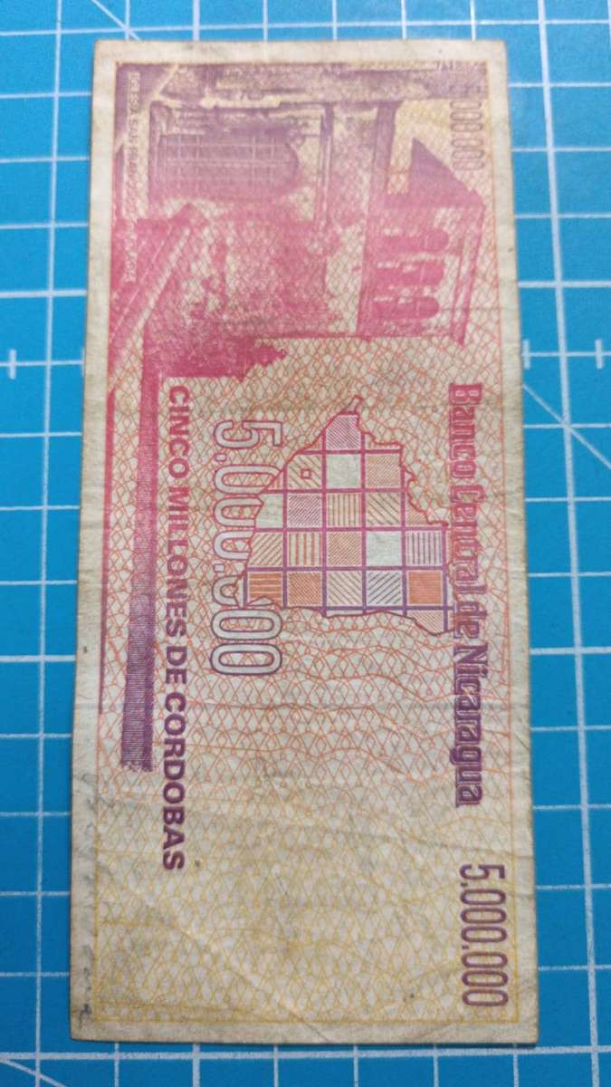 nicaracua 5000000 cordobas