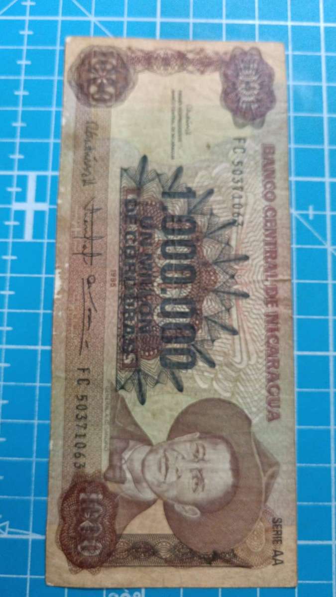 nicaracua 1000000 cordobas