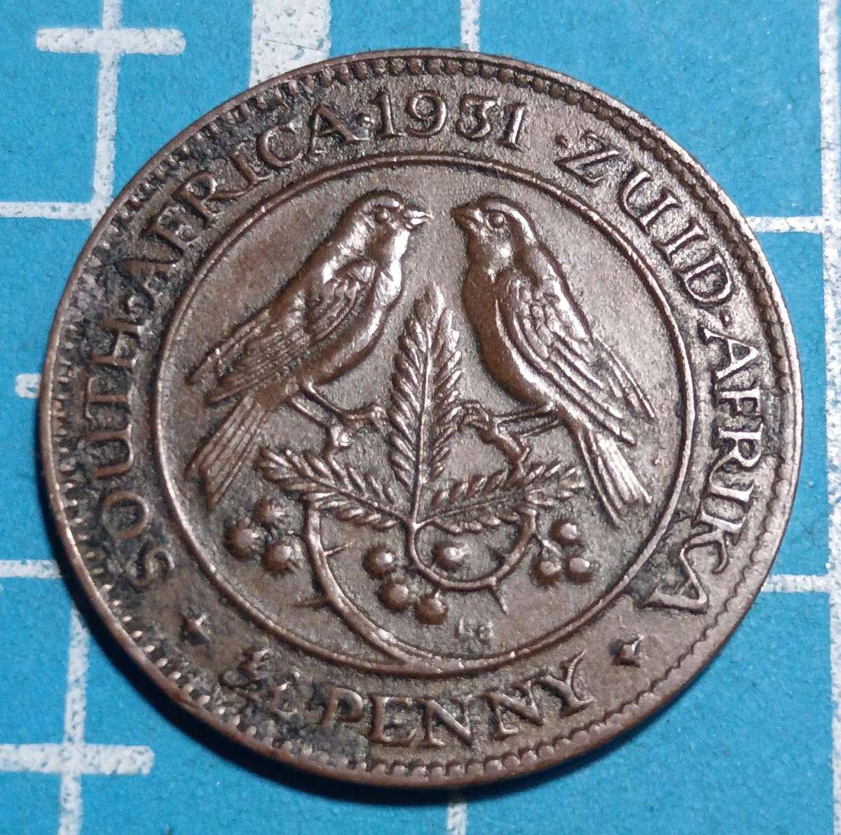 1931 1/4 penny Zuid Afrika