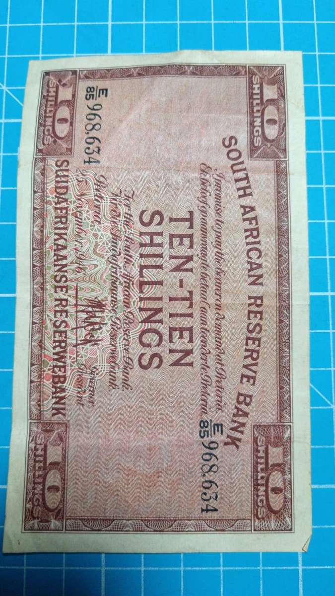 MH de Kock 10 shillings  note