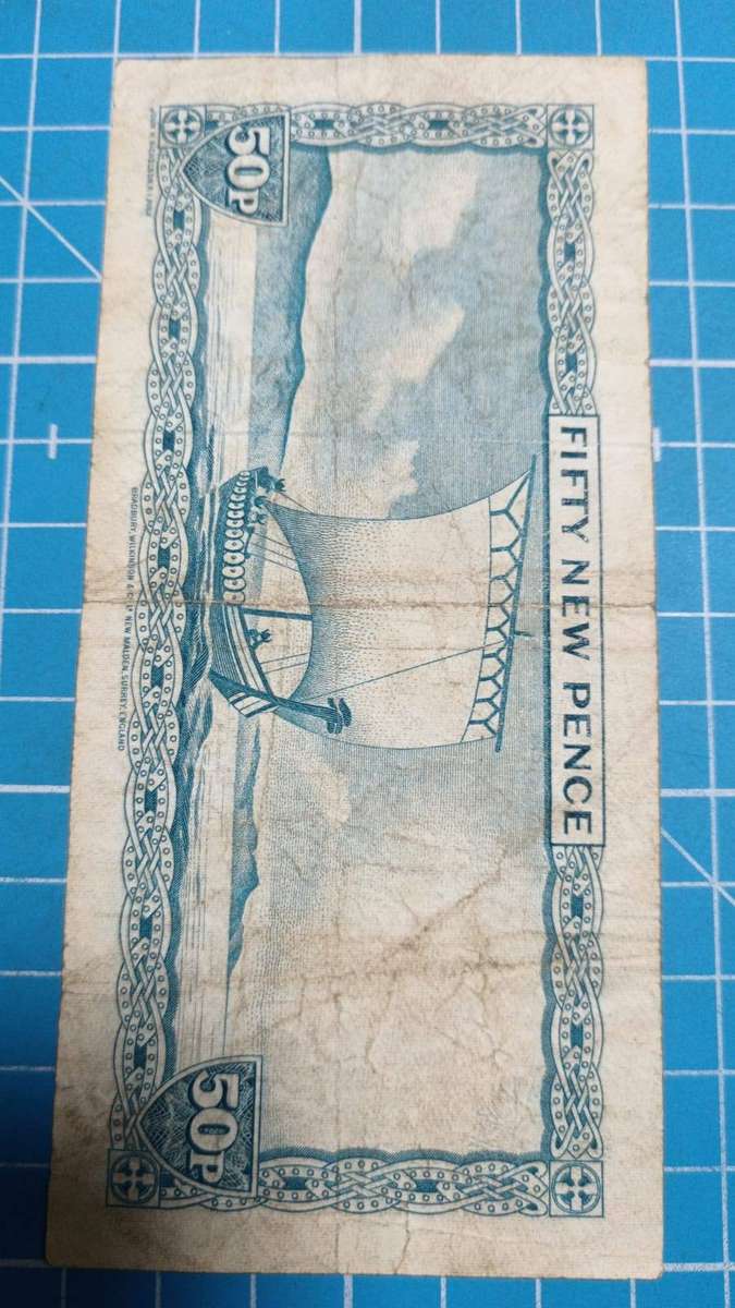 isle of man 50 pence note