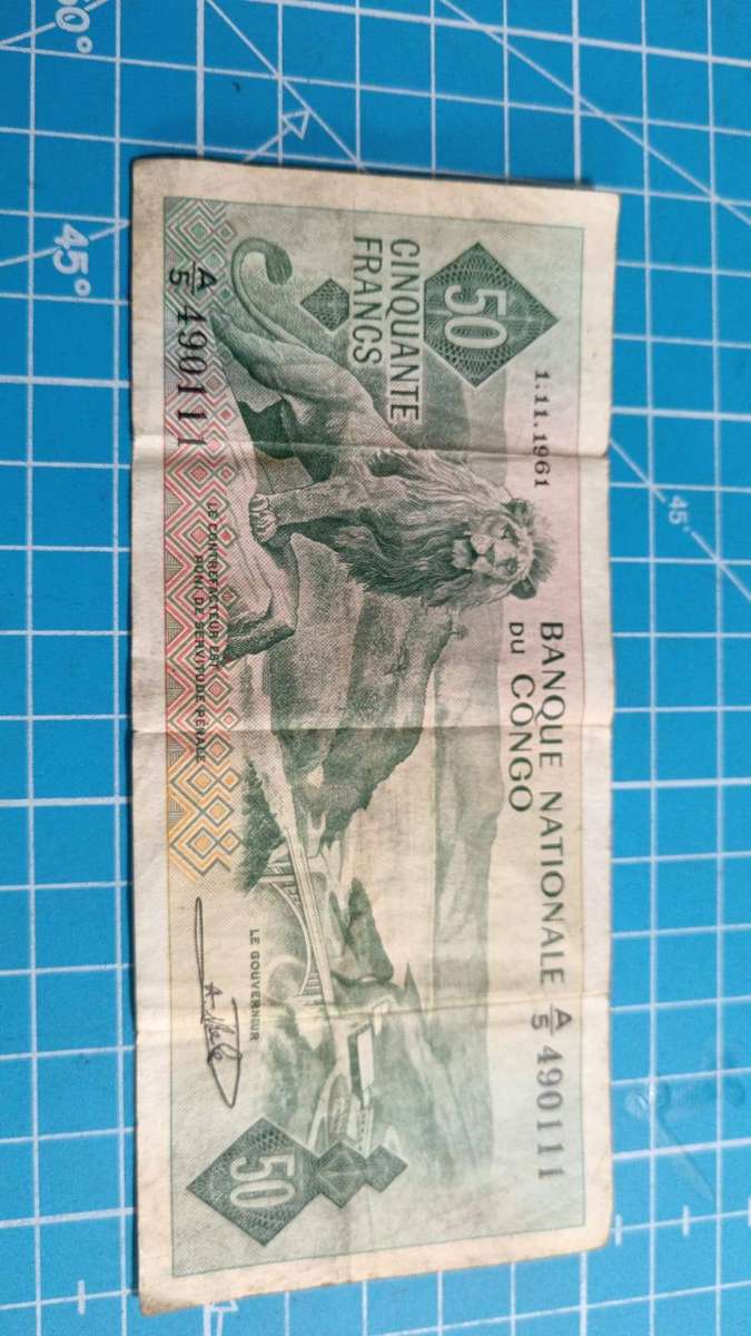 Congo 50 francs 1961 note