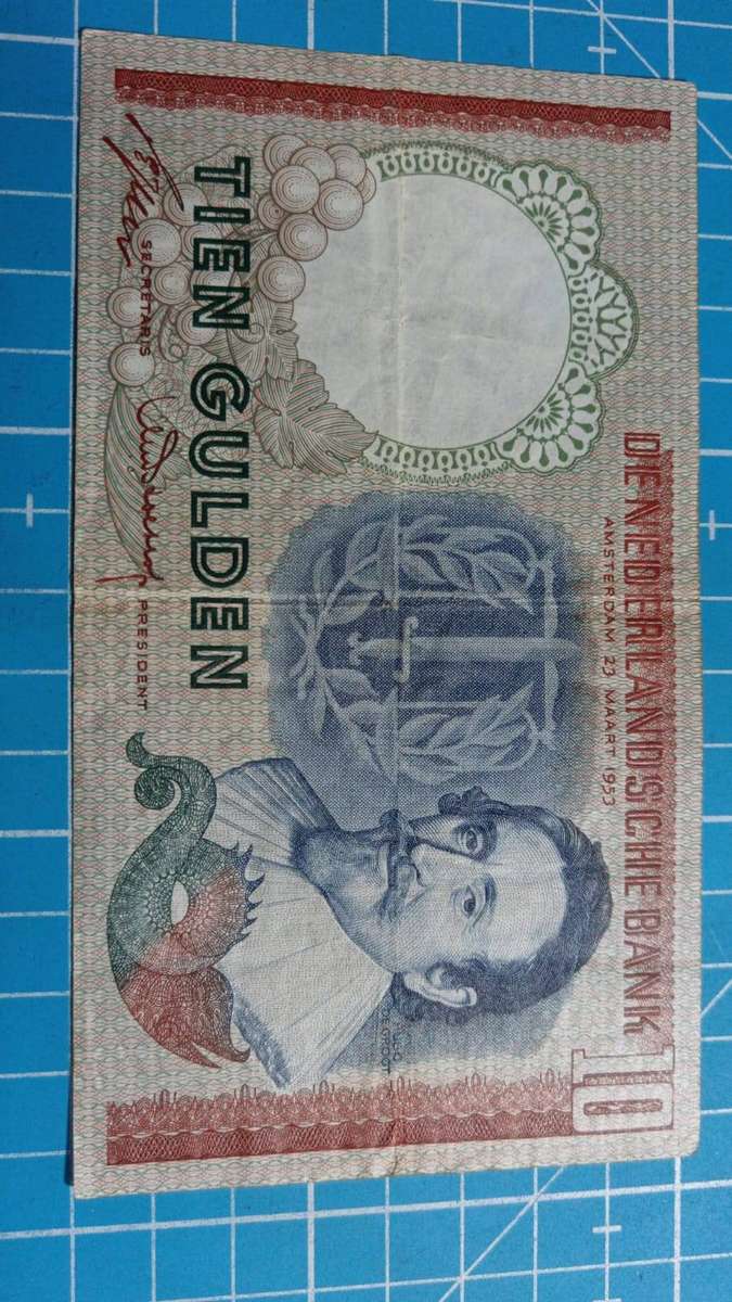 Netherlands 10 gulden note 1953