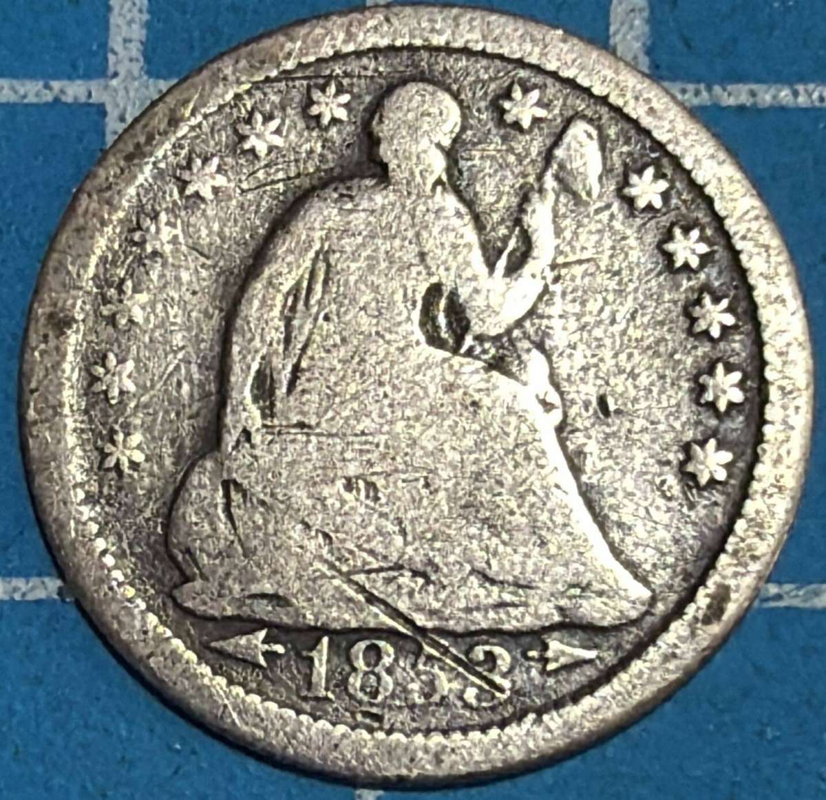 USA 1853 half dime