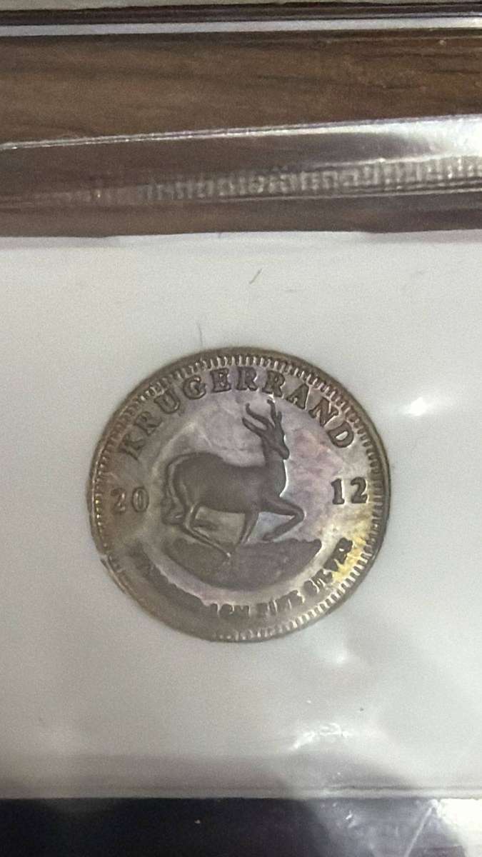 2012 1/10th oz silver Kruger graded PF65