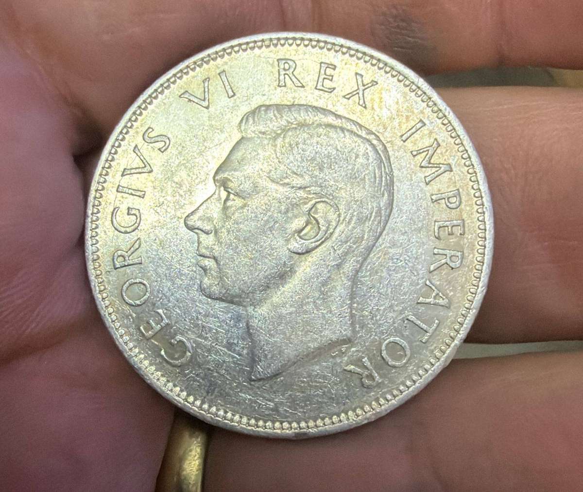 1940 half crown - silver