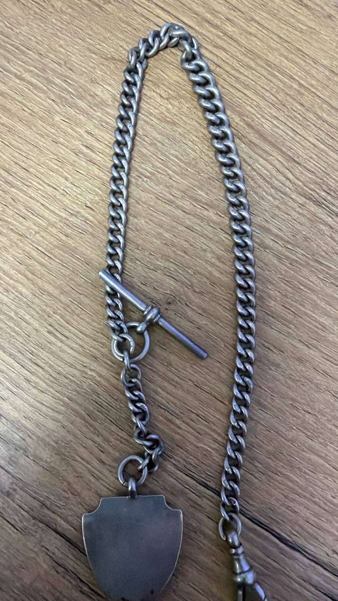 Hallmarked silver fob chain