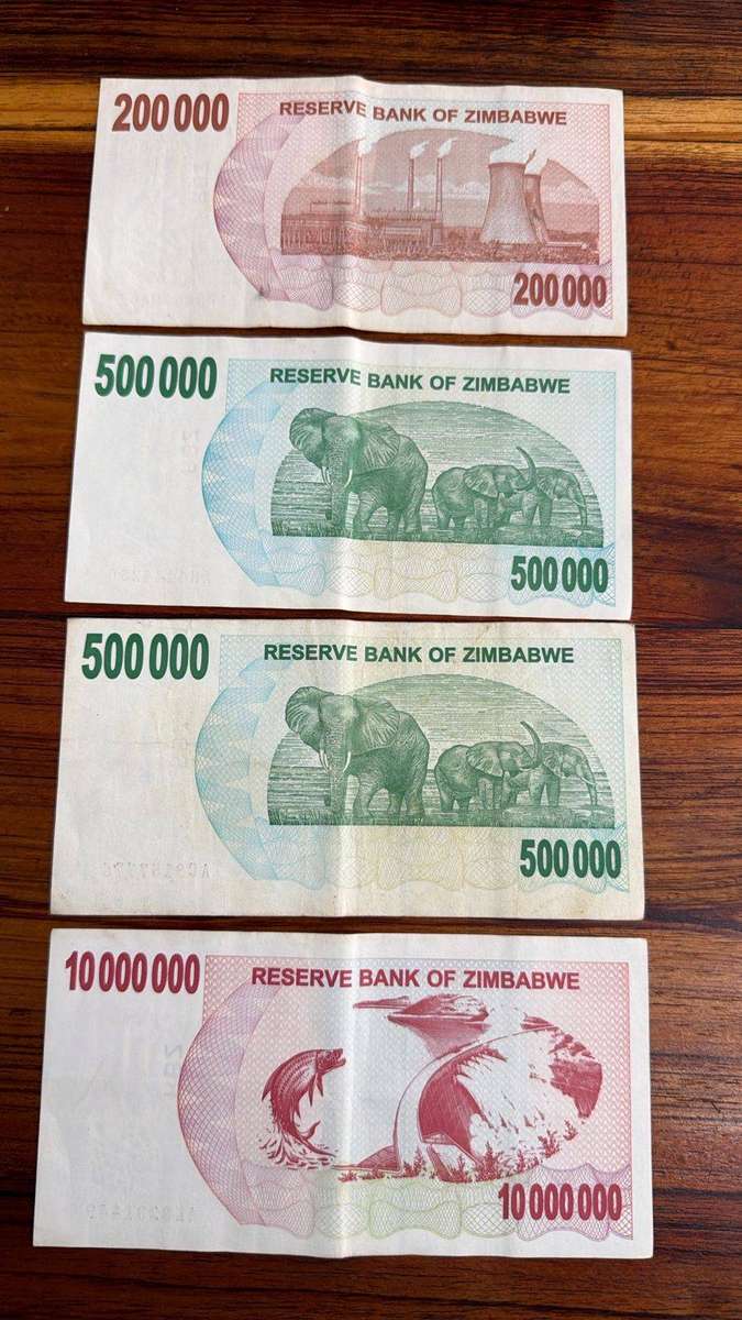 4 x Zimbabwe Bearer cheques