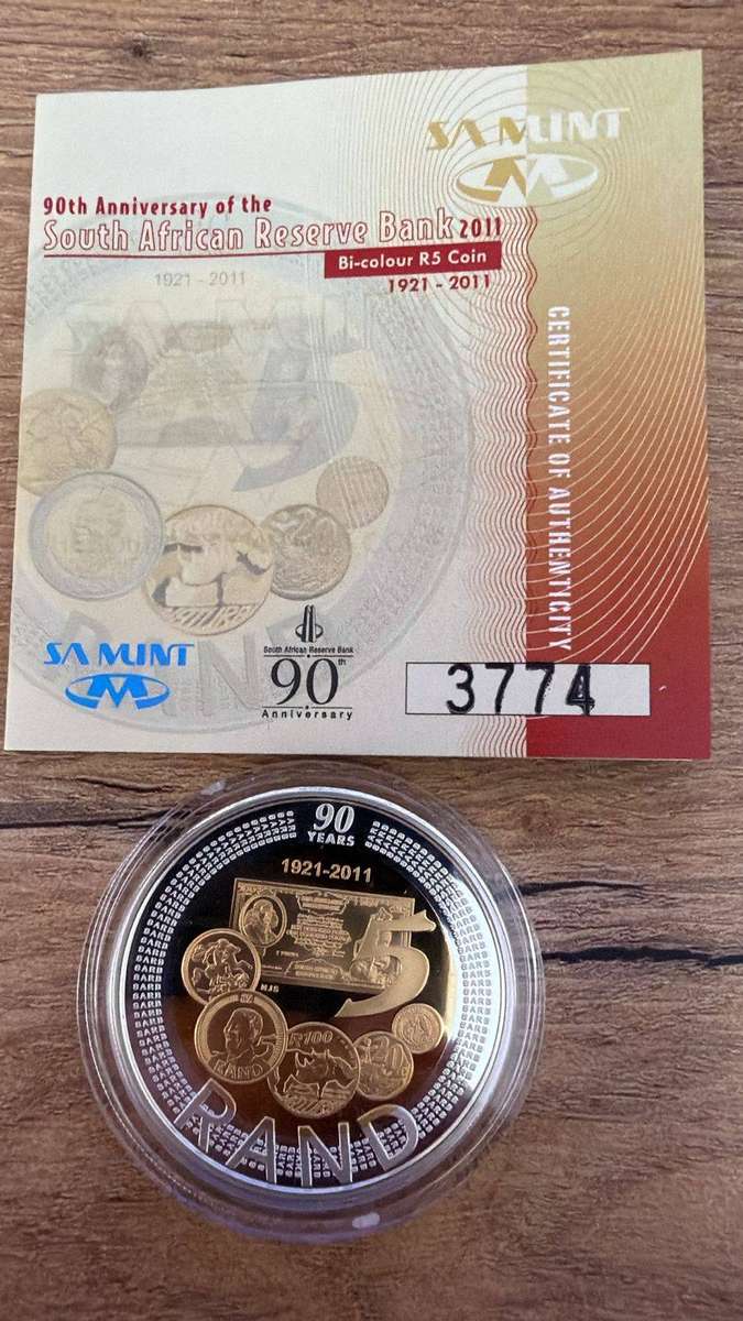 SA Reserve bank 2011 1 oz silver medallion