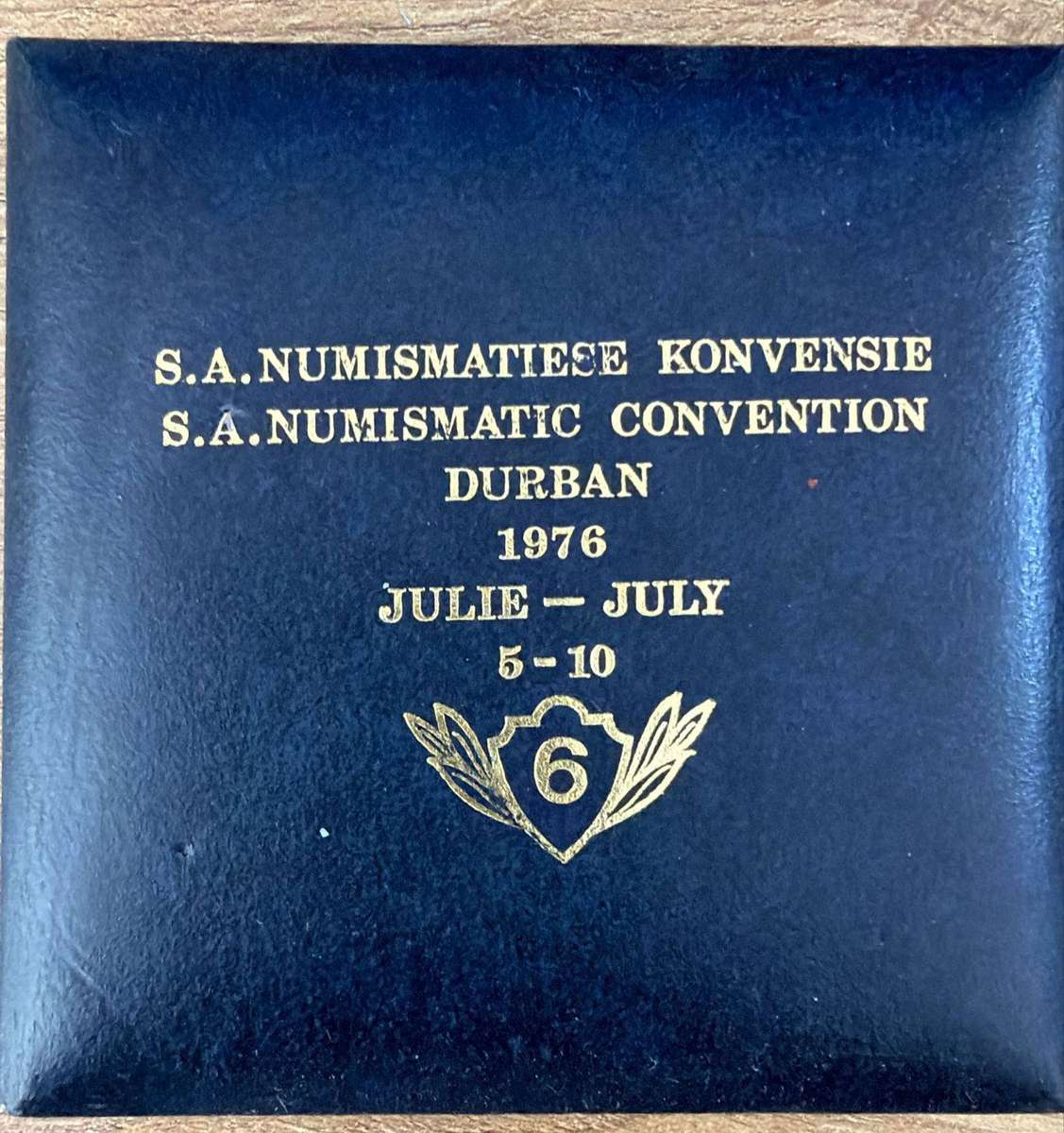 SPecial medallion - The Natal Numismatic Society - Durban SA Convention 1976