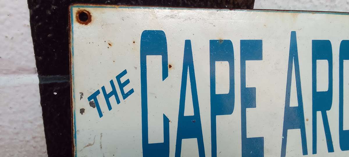 vintage cape argus sign,